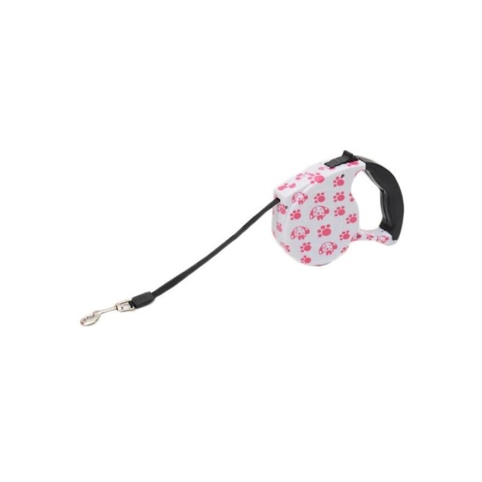 Lesa de 5 m retractabila cu blocator pentru animale de companie, model paws , Doty [3]