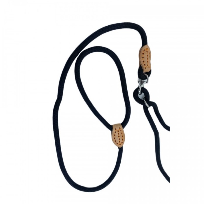 Lesa dubla DoubleTrouble, cusaturi rezistente, 125 cm , negru [2]