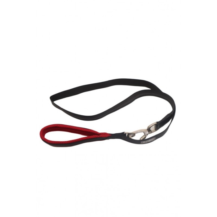 Lesa Milo pentru caini de talie medie/mare, rezistenta, confortabila,120 cm, negru/rosu [1]