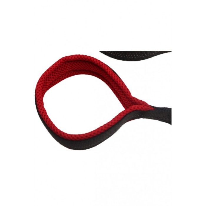 Lesa Milo pentru caini de talie medie, rezistenta, confortabila,120 cm, negru/rosu [4]