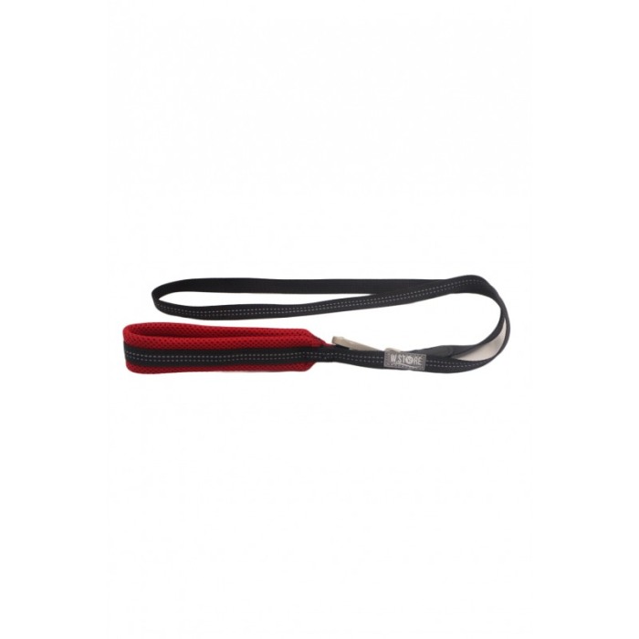 Lesa Milo pentru caini de talie medie, rezistenta, confortabila,120 cm, negru/rosu [5]
