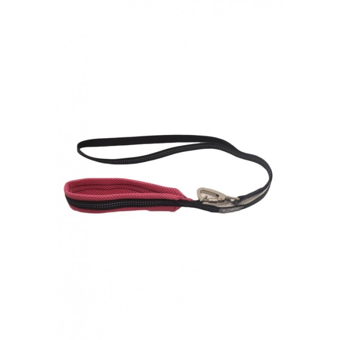Lesa Milo pentru caini de talie medie, rezistenta, confortabila,120 cm, negru/roz [5]