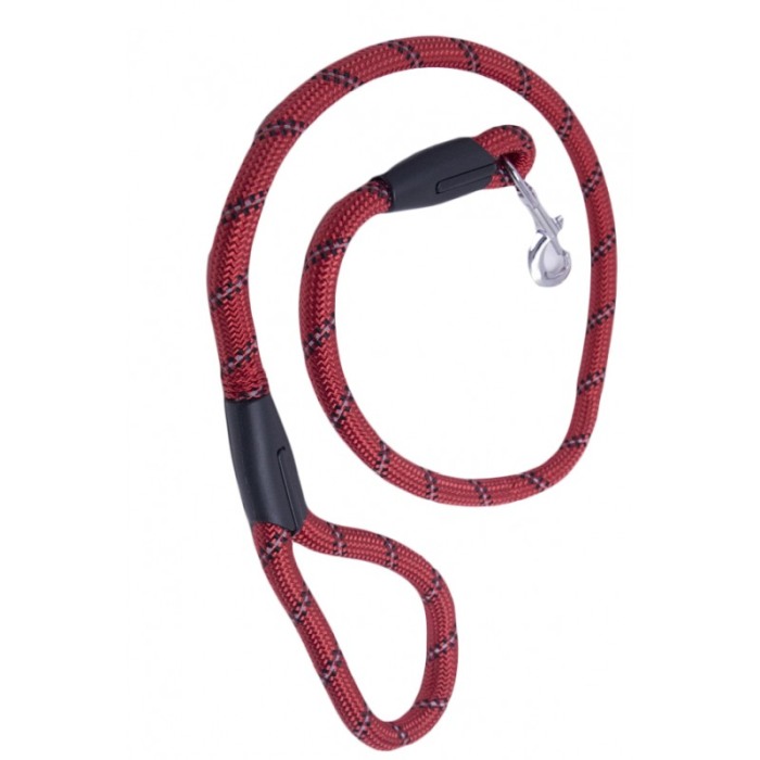 Lesa Red Rope, tip franghie, rezistenta, pentru caini de talie medie/mare, 120 cm , rosu [5]