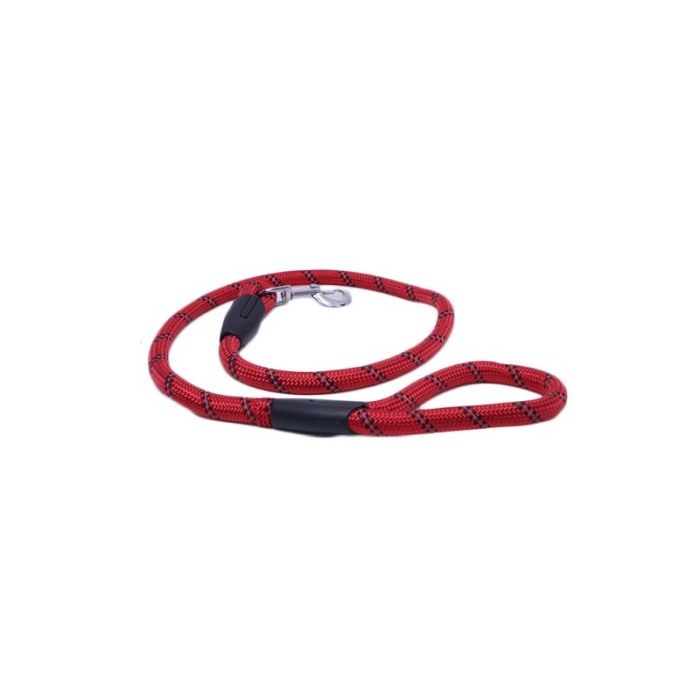 Lesa Red Rope, tip franghie, rezistenta, pentru caini de talie medie/mare, 120 cm , rosu [4]