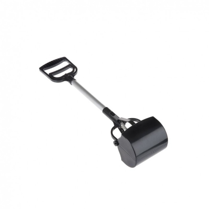 Lopata tip cleste pentru curatat excremente PoopCatcher, 70x13.5x12.5 cm, negru [3]
