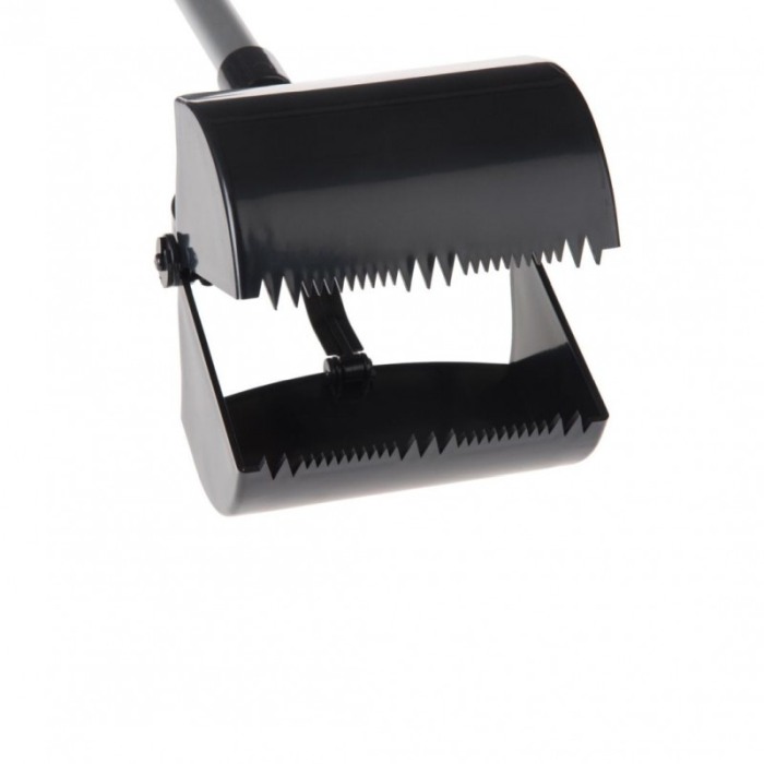 Lopata tip cleste pentru curatat excremente PoopCatcher, 70x13.5x12.5 cm, negru [4]