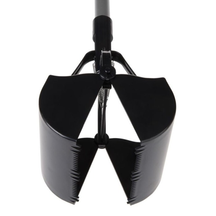 Lopata tip cleste pentru curatat excremente PoopCatcher, 70x13.5x12.5 cm, negru [6]