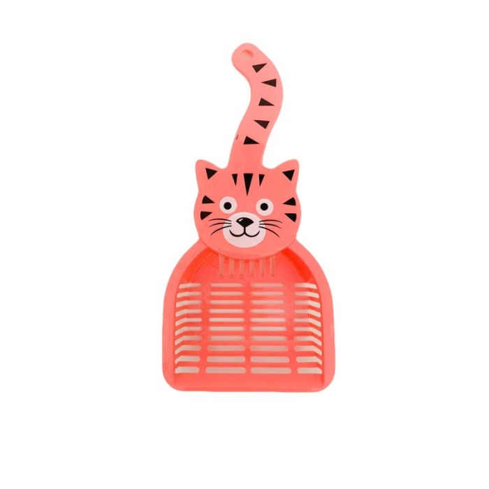 Lopatica cu sita pentru litiera, model pisica, roz, Doty [2]