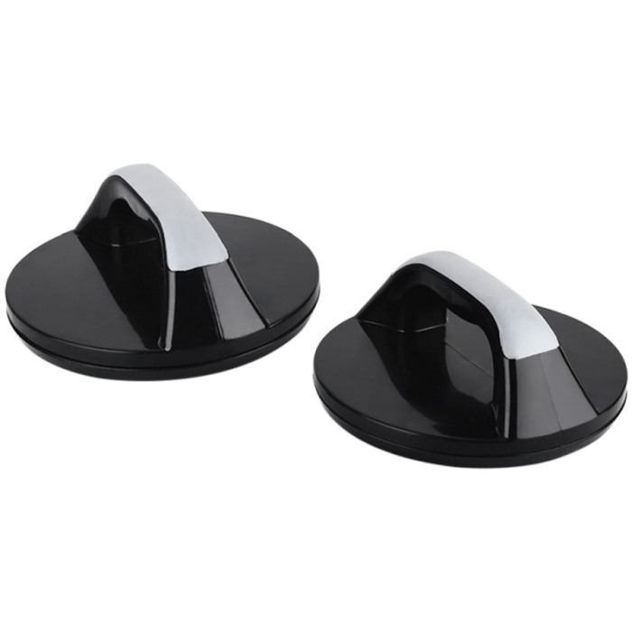 Manere rotative Strong Muscles, pentru flotari,20 cm, alb/negru [1]