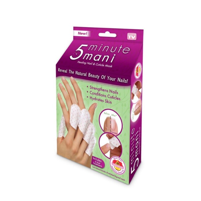 Masca reparatoare pentru unghii si cuticule TopMani, include 4 tratamente, cu ulei din seminte Japonica, Doty [1]