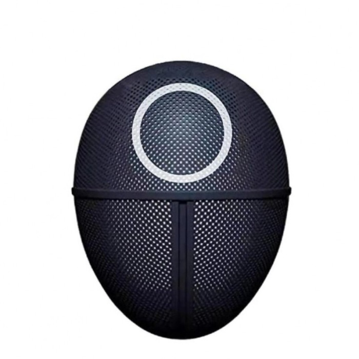 Masca The Black Circle, spatii aerisire, cu elastic, forma ovala, model cerc, 24,5x18.5 cm, negru [1]