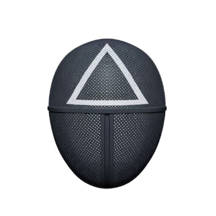 Masca The Black Triangle, spatii aerisire, cu elastic, forma ovala, model cerc, 24,5x18.5 cm, negru [1]