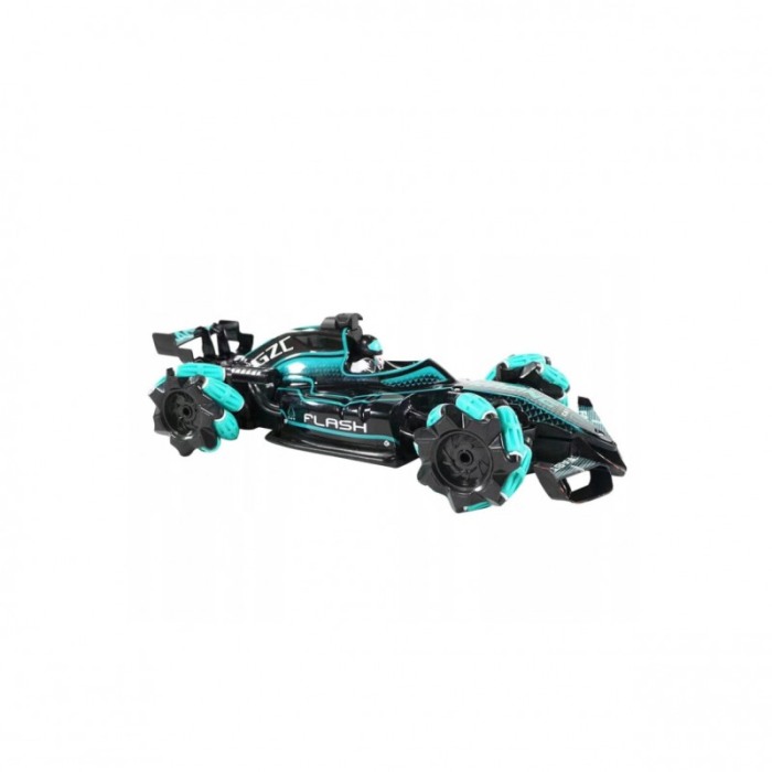 Masina de jucarie Drift Green Flash, scale 1:12, cu telecomanda, drifturi laterale, 36 cm, turcoaz/negru, Doty®️ [5]