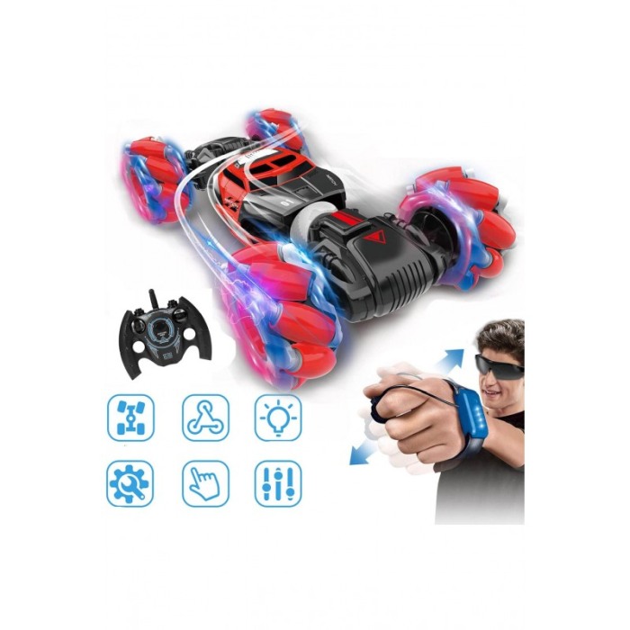 Masina stunt car cu telecomanda si ceas senzor de gravitatie, pentru toate terenurile, deformabila,26,5 cm, doty [2]