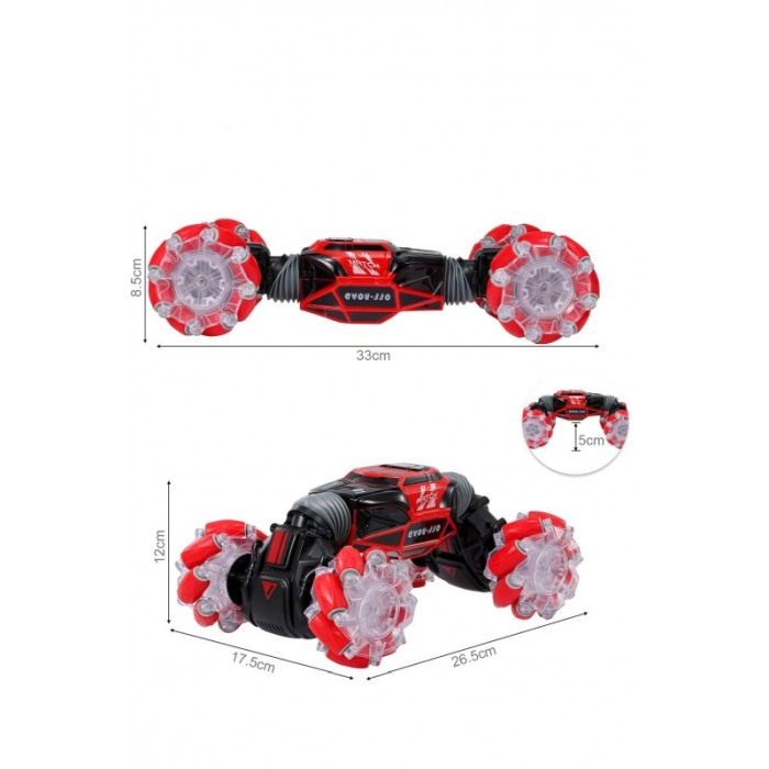 Masina stunt car cu telecomanda si ceas senzor de gravitatie, pentru toate terenurile, deformabila,26,5 cm, doty [3]
