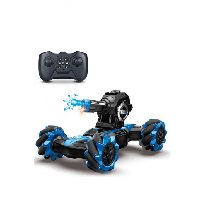 Masinuta de jucarie Battle Balls, trage cu bile de gel, frecventa 2.4 MHz, control telecomanda, interactiva, 29x18x15, Albastru [5]