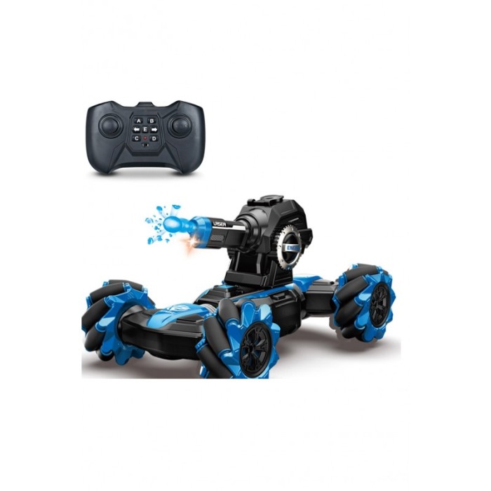 Masinuta de jucarie Battle Balls, trage cu bile de gel, frecventa 2.4 MHz, control telecomanda, interactiva, 29x18x15, Albastru [1]