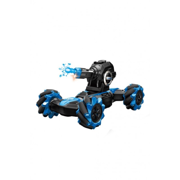Masinuta de jucarie Battle Balls, trage cu bile de gel, frecventa 2.4 MHz, control telecomanda, interactiva, 29x18x15, Albastru [2]