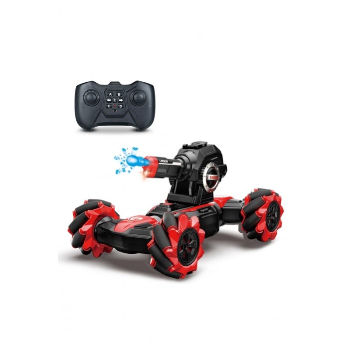 Masinuta de jucarie Battle Balls, trage cu bile de gel, frecventa 2.4 MHz, control telecomanda, interactiva, 29x18x15, Rosu [1]