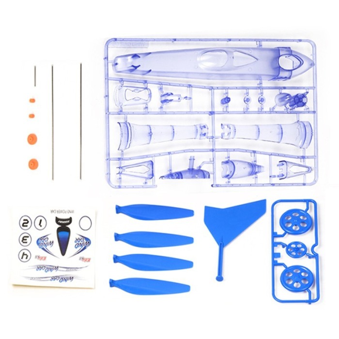 Masinuta de jucarie care functioneaza cu puterea vantului, kit educational,albastru,Doty [3]