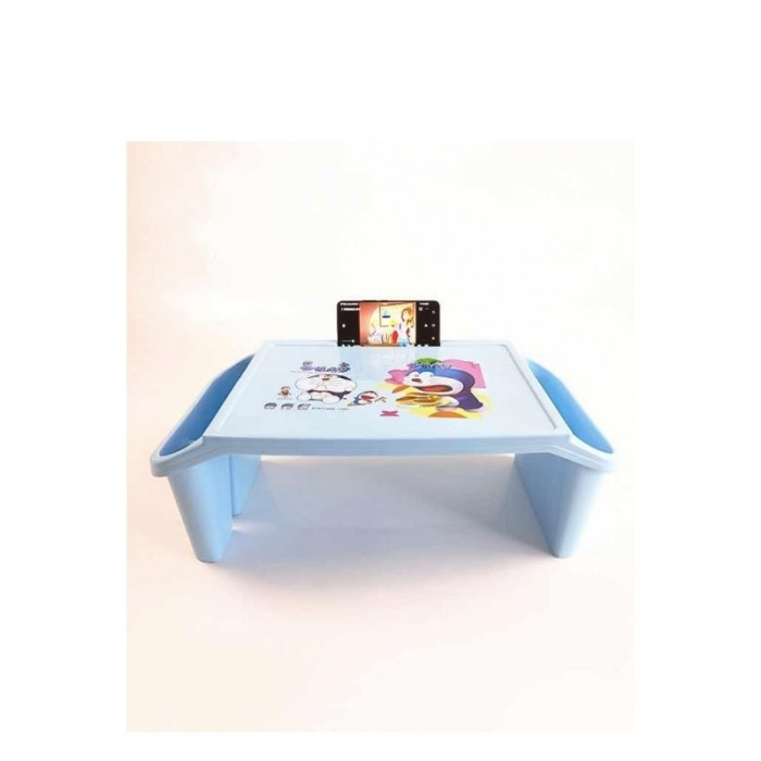 Masuta pentru copii Little Desk, plastic, spatii pentru accesorii, 62x30x20 cm, albastru, Doty®️ [2]