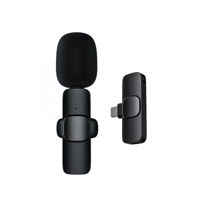 Microfon Wireless SoundON, pentru telefon, USB tip C, compatibil Android, 6 cm, negru, Doty®️ [4]