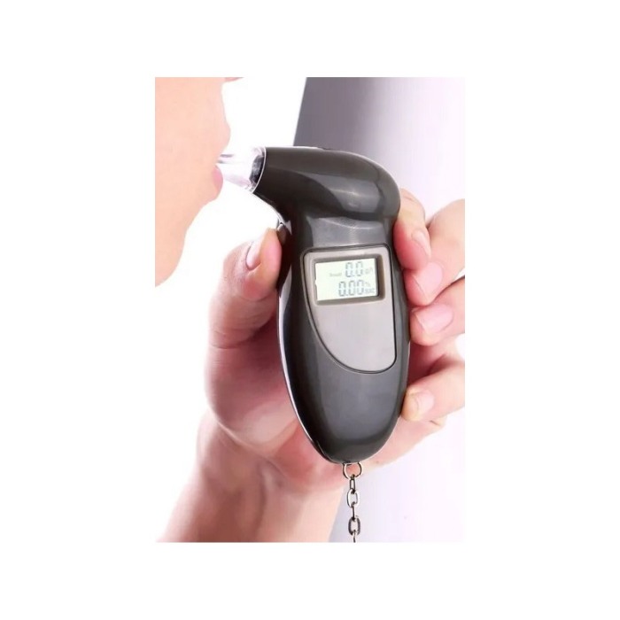 Mini Alcool Tester CleanBreath, portabil, functioneaza cu baterii, digital cu display LCD, 5 capete de suflat, negru, Doty® [2]