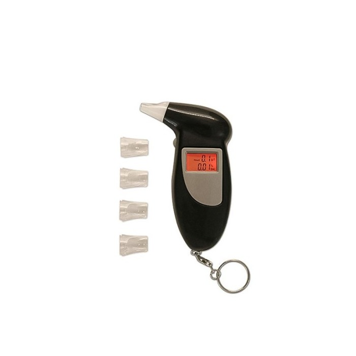 Mini Alcool Tester CleanBreath, portabil, functioneaza cu baterii, digital cu display LCD, 5 capete de suflat, negru, Doty® [7]