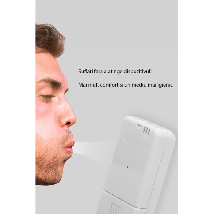 Mini Alcool Tester DigitalBreath, portabil, functioneaza cu baterii, digital cu display LCD, alb, Doty® [7]
