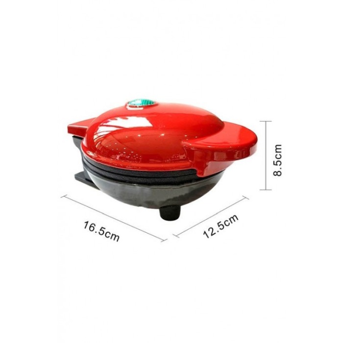 Mini aparat electric pentu Waffe, 350W, rosu, Doty [2]