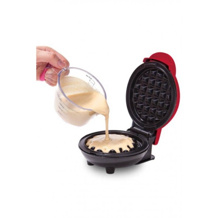 Mini aparat electric pentu Waffe, 350W, rosu, Doty [6]