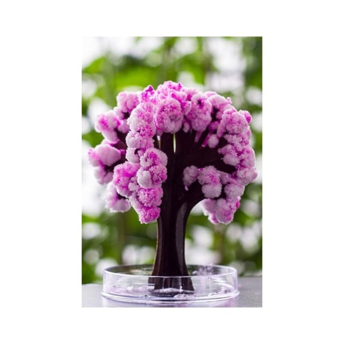 Mini Arbore cu cristale Cherry Blossom Crystal Tree DIY Kit Doty®, set artizanat, non-toxic, flori de cires, 23x18x3 cm, roz [2]