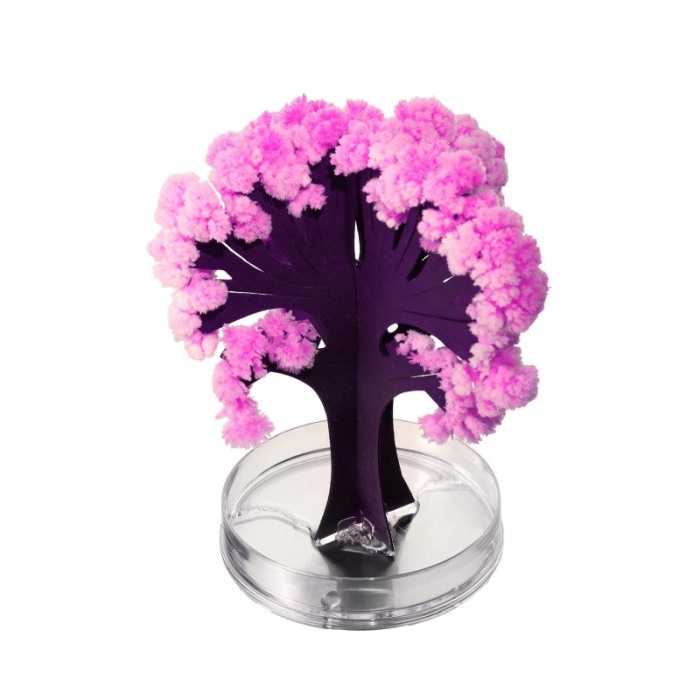 Mini Arbore cu cristale Cherry Blossom Crystal Tree DIY Kit Doty®, set artizanat, non-toxic, flori de cires, 23x18x3 cm, roz [5]