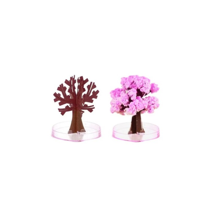 Mini Arbore cu cristale Cherry Blossom Crystal Tree DIY Kit Doty®, set artizanat, non-toxic, flori de cires, 23x18x3 cm, roz [6]