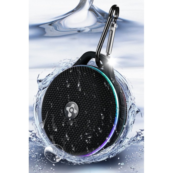 Mini boxa portabila Noir, 150-1800Hz, putere 3.5W, dimensiuni reduse, design modern, efecte luminoase, carabina de prindere incl [5]