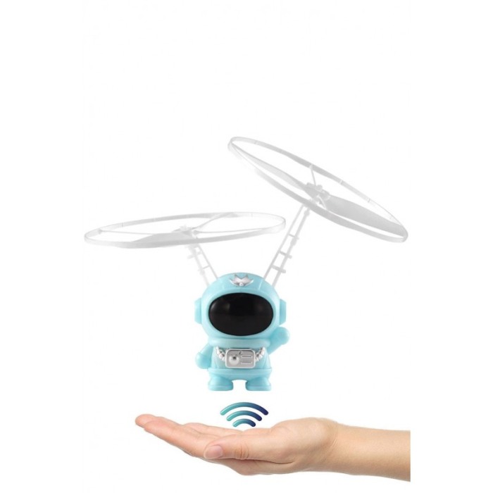 Mini drona de jucarie pentru copii AstroBot, tehnologie prin Inductie, 12x16 cm, albastru, Doty®️ [1]