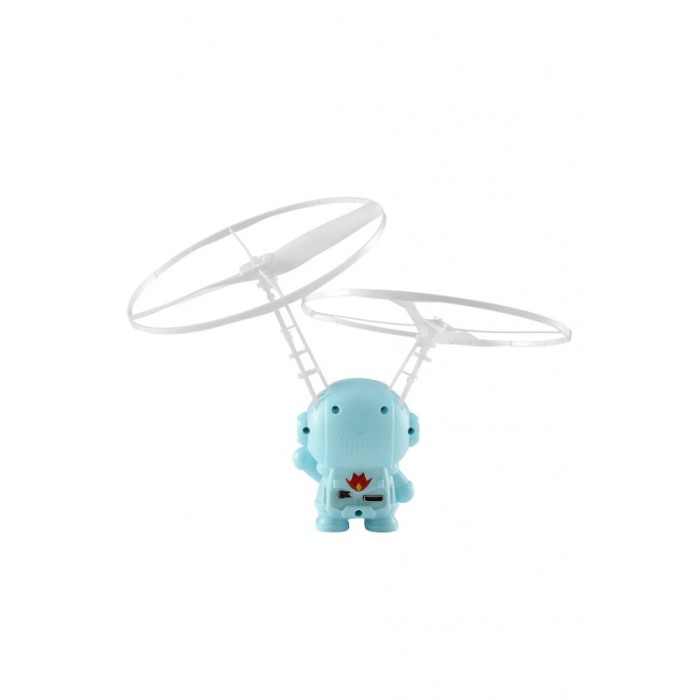 Mini drona de jucarie pentru copii AstroBot, tehnologie prin Inductie, 12x16 cm, albastru, Doty®️ [6]