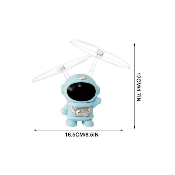 Mini drona de jucarie pentru copii AstroBot, tehnologie prin Inductie, 12x16 cm, albastru, Doty®️ [2]