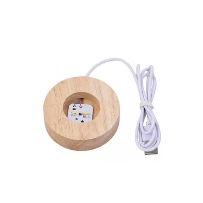 Mini glob decorativ din sticla EarthLight, iluminat, design creativ, cu planeta Pamant, USB inclus, baza din lemn, 9 cm [6]