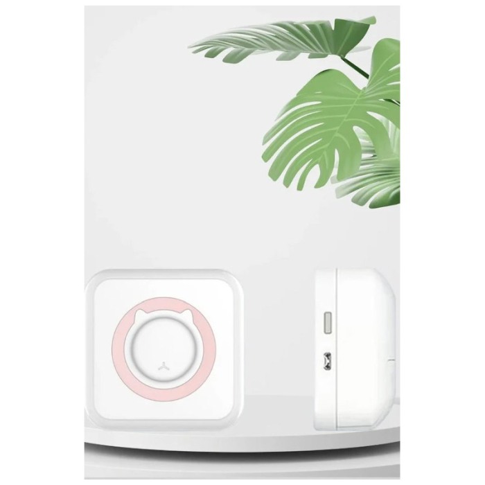 Mini imprimanta JustPrint, portabila, termica, conectare prin bluetooth, alb/roz, Doty® [5]
