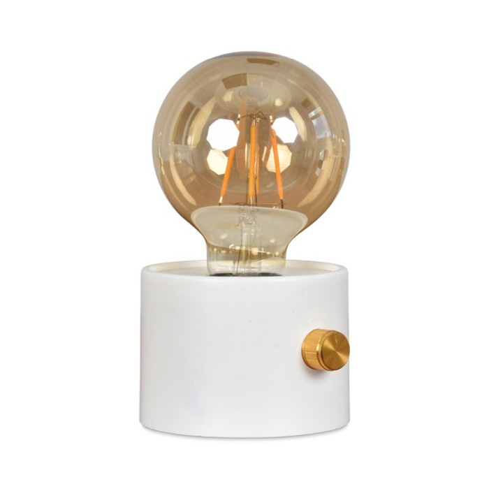Mini lampa de masa ModishLight Doty®, lumina calda, cu baterii, 15x9 cm, 0.8W, 120lm, alb [1]