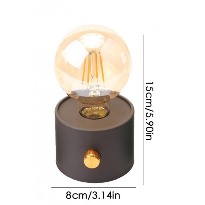 Mini lampa de masa ModishLight Doty®, lumina calda, cu baterii, 15x9 cm, 0.8W, 120lm, negru [8]