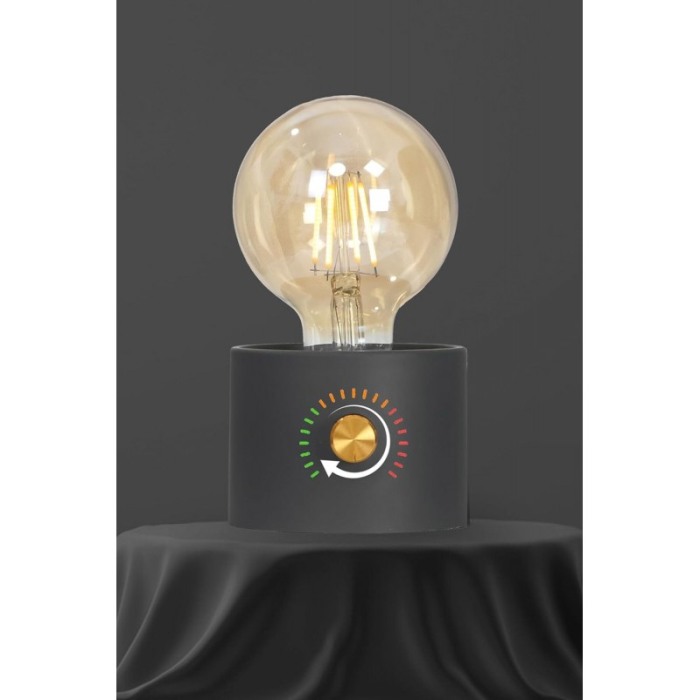 Mini lampa de masa ModishLight Doty®, lumina calda, cu baterii, 15x9 cm, 0.8W, 120lm, negru [3]