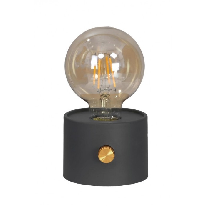 Mini lampa de masa ModishLight Doty®, lumina calda, cu baterii, 15x9 cm, 0.8W, 120lm, negru [10]