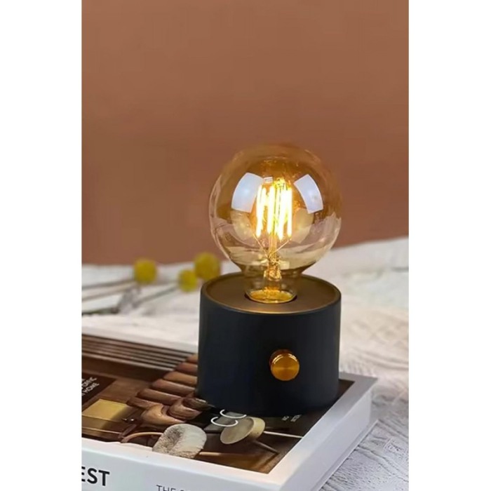 Mini lampa de masa ModishLight Doty®, lumina calda, cu baterii, 15x9 cm, 0.8W, 120lm, negru [12]