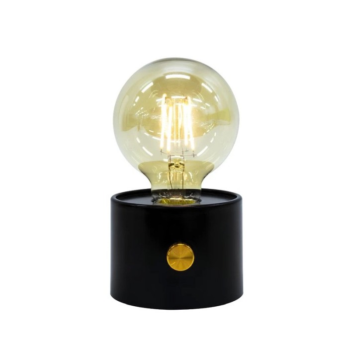 Mini lampa de masa ModishLight Doty®, lumina calda, cu baterii, 15x9 cm, 0.8W, 120lm, negru [6]