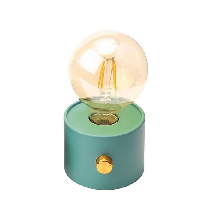 Mini lampa de masa ModishLight Doty®, lumina calda, cu baterii, 15x9 cm, 0.8W, 120lm, turcoaz [6]