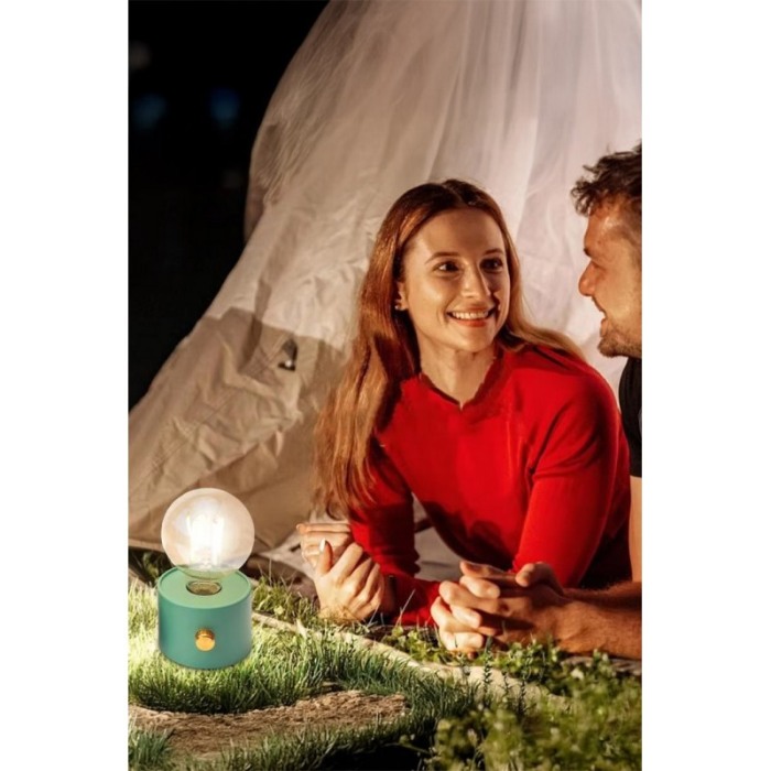 Mini lampa de masa ModishLight Doty®, lumina calda, cu baterii, 15x9 cm, 0.8W, 120lm, turcoaz [2]