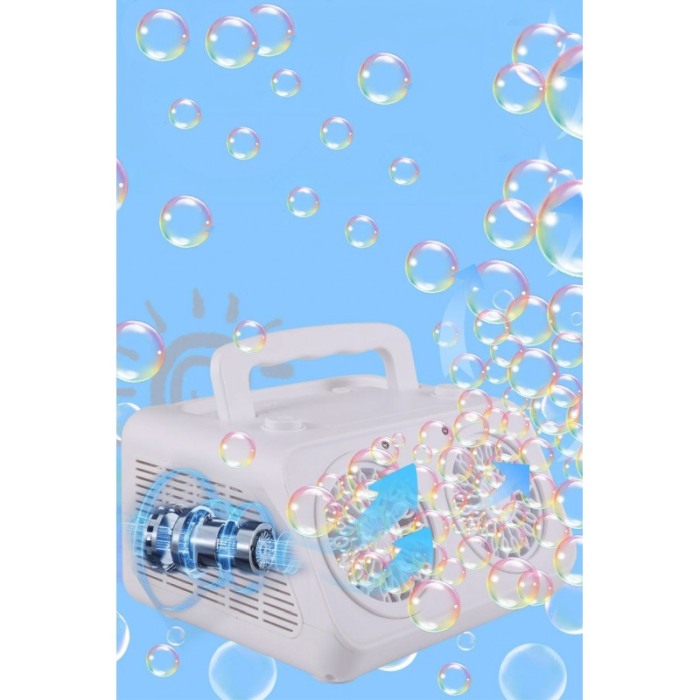 Mini Masina automata de facut baloane de sapun BubblesFantasy Doty®, cu baterii, 20000+ baloane de sapun/min, alb [8]