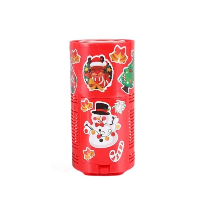 Mini Masina automata de facut baloane de sapun SparkleBubble Doty®, cu acumulator, 17x9 cm, 80 ml, stickere incluse, rosu [3]